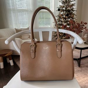 Like New Kate Spade Taupe Shoulder Handbag Tote